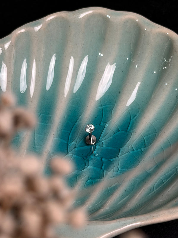 Clear stone Nose pin/ Ear Stud