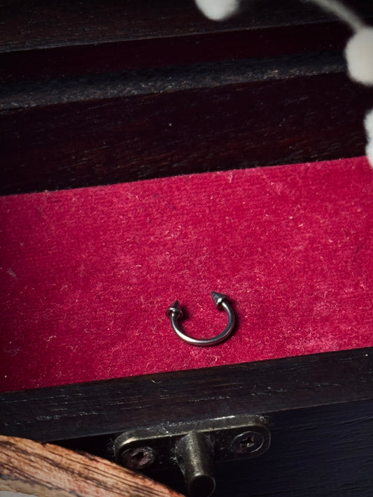 Steel Spike Minimal Ring