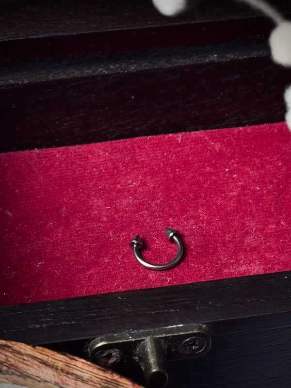 Steel Spike Minimal Ring