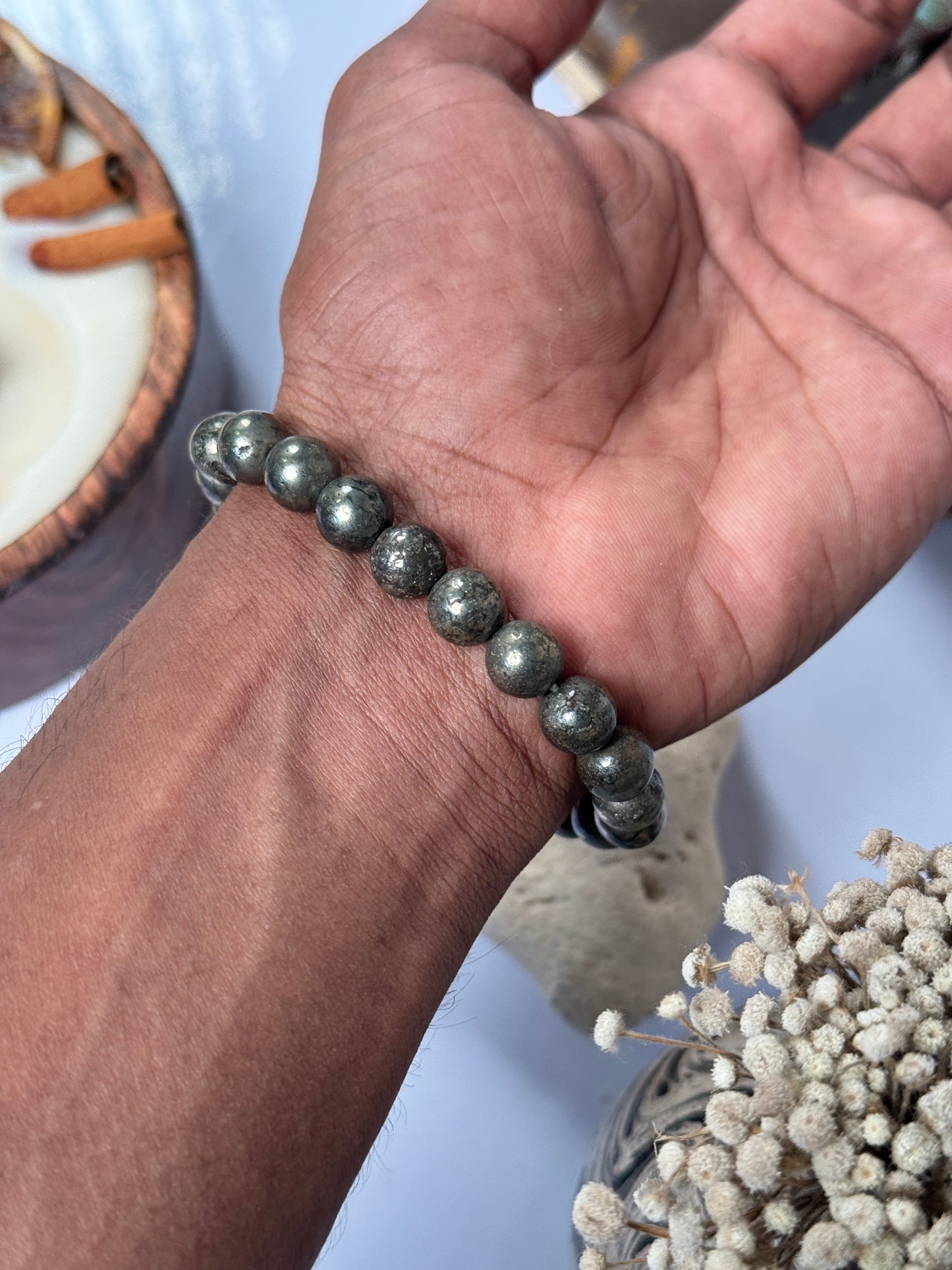 Pirate natural stone beads bracelet ( money magnet bracelet )