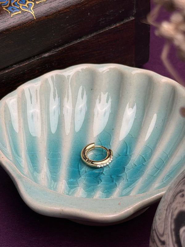 Crystal Edge Hoop