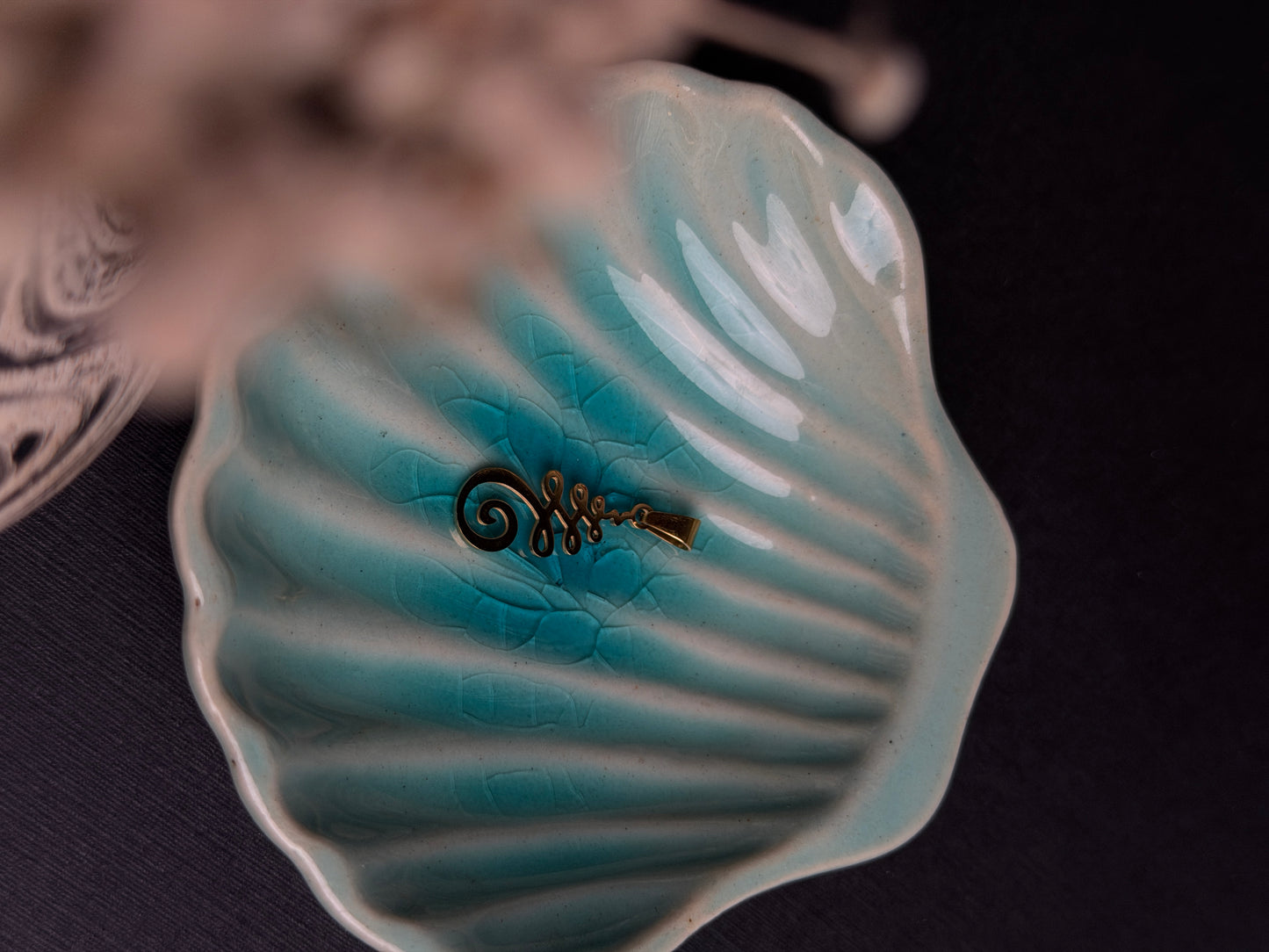 Unalome Spiral pendant
