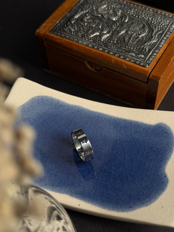 Cross stainless steel  Silver ring