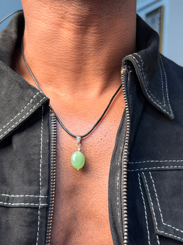 Green aventurine  natural stone necklace