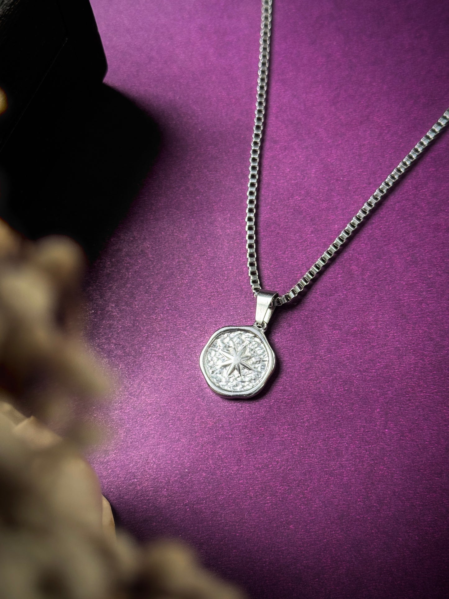 Star round stainless steel chain 50 cm