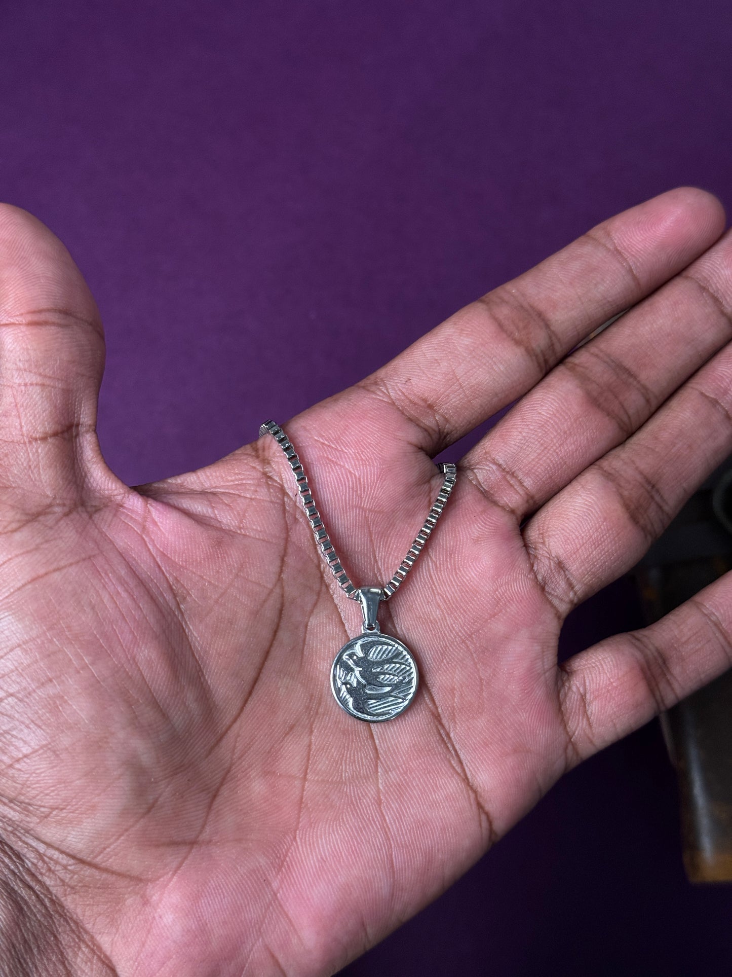Bird Stainless Steel silver necklace