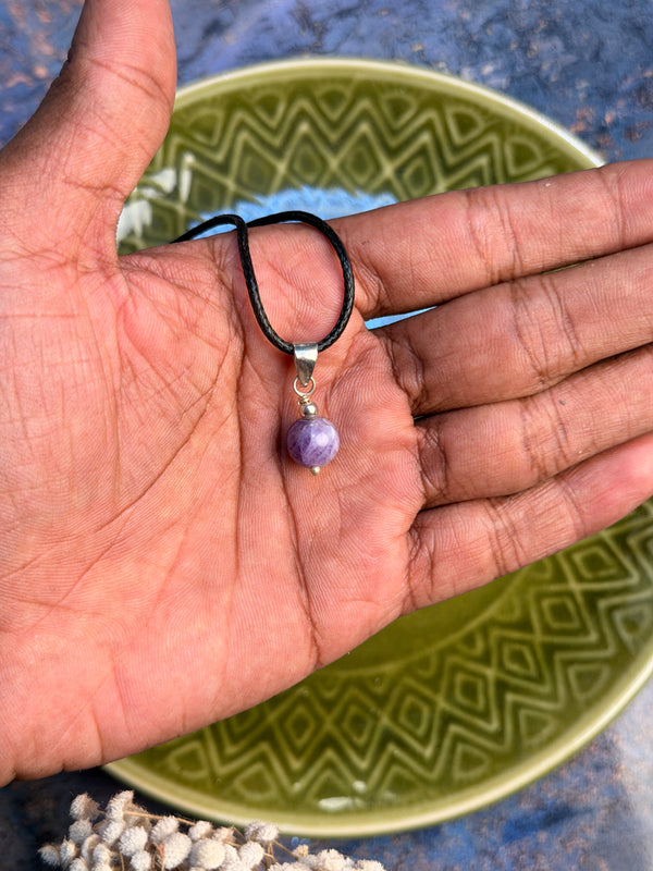 Amethyst natural stone necklace