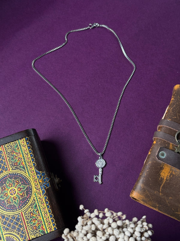 Key stainless steel necklace