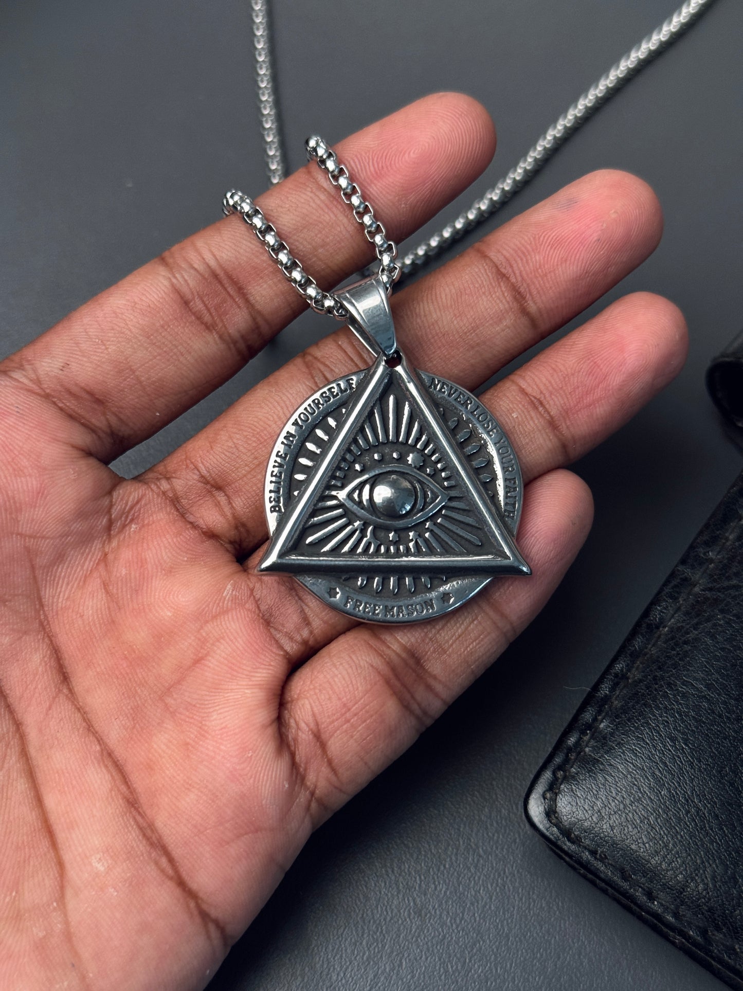 Illuminati premium stainless steel necklace
