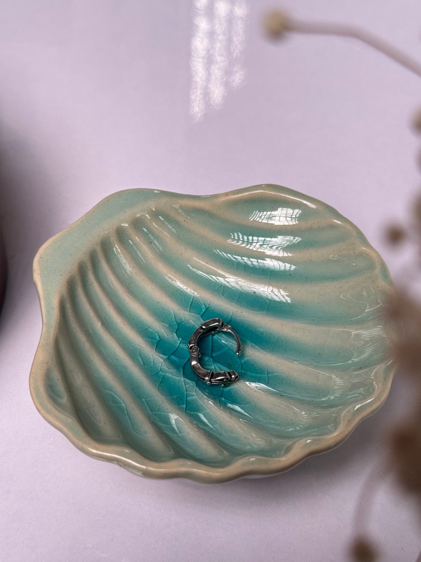 Wings and waves earring