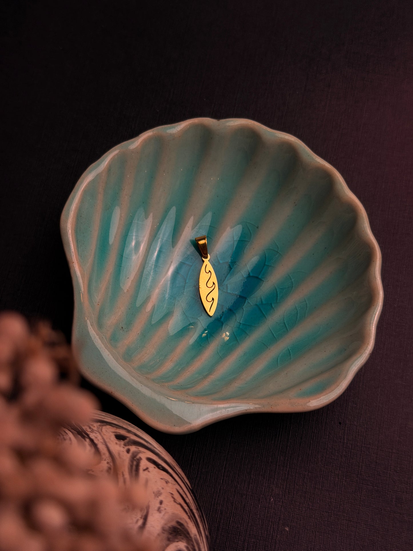 Oval Wave Pendant