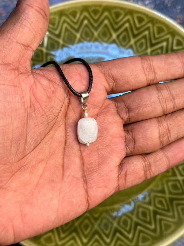 Moonstone natural stone necklace