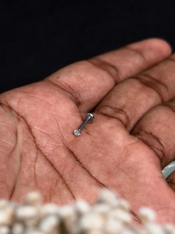 Tiny Clear stone Nose pin/Stud