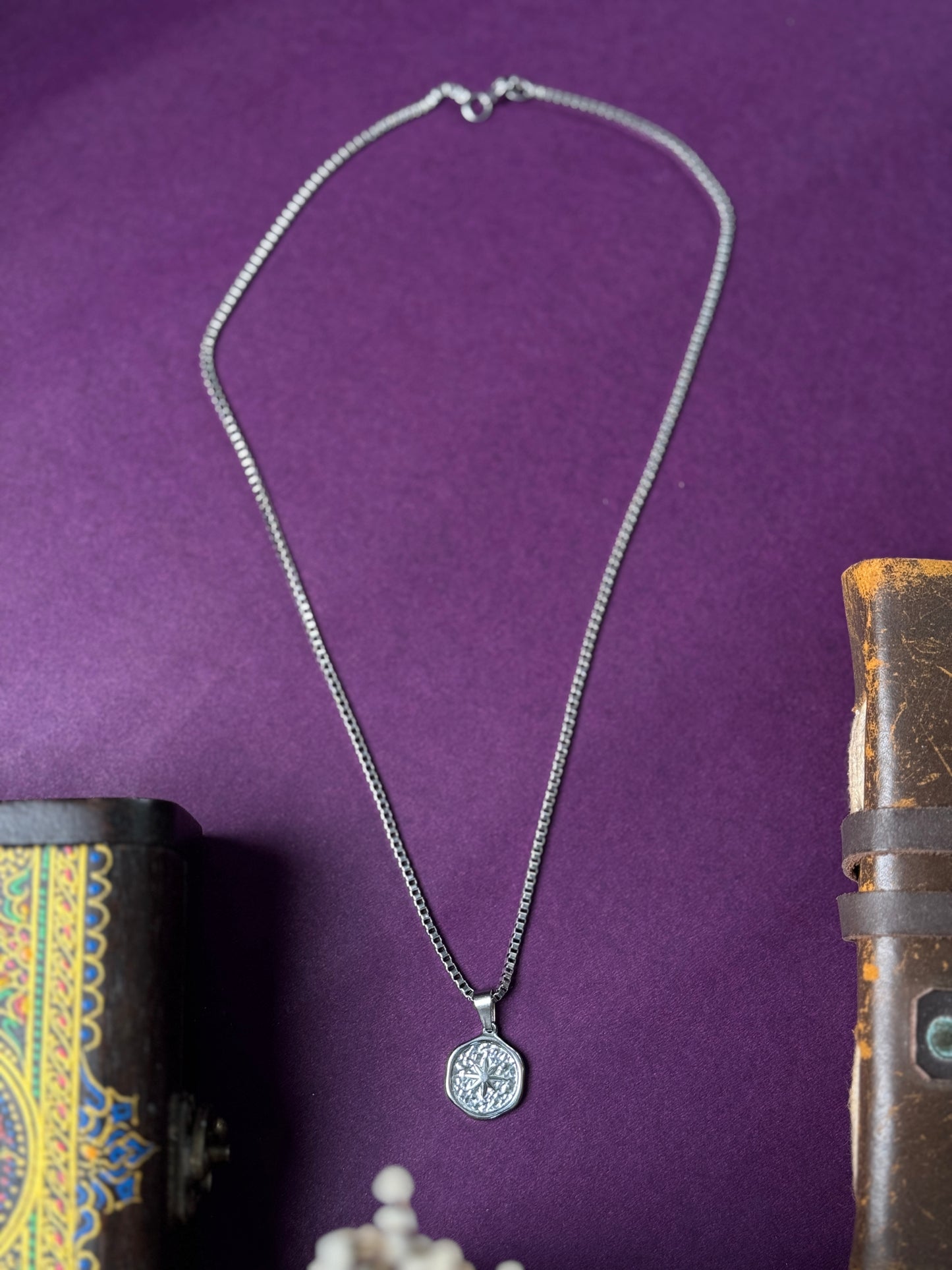 Star round stainless steel chain 50 cm