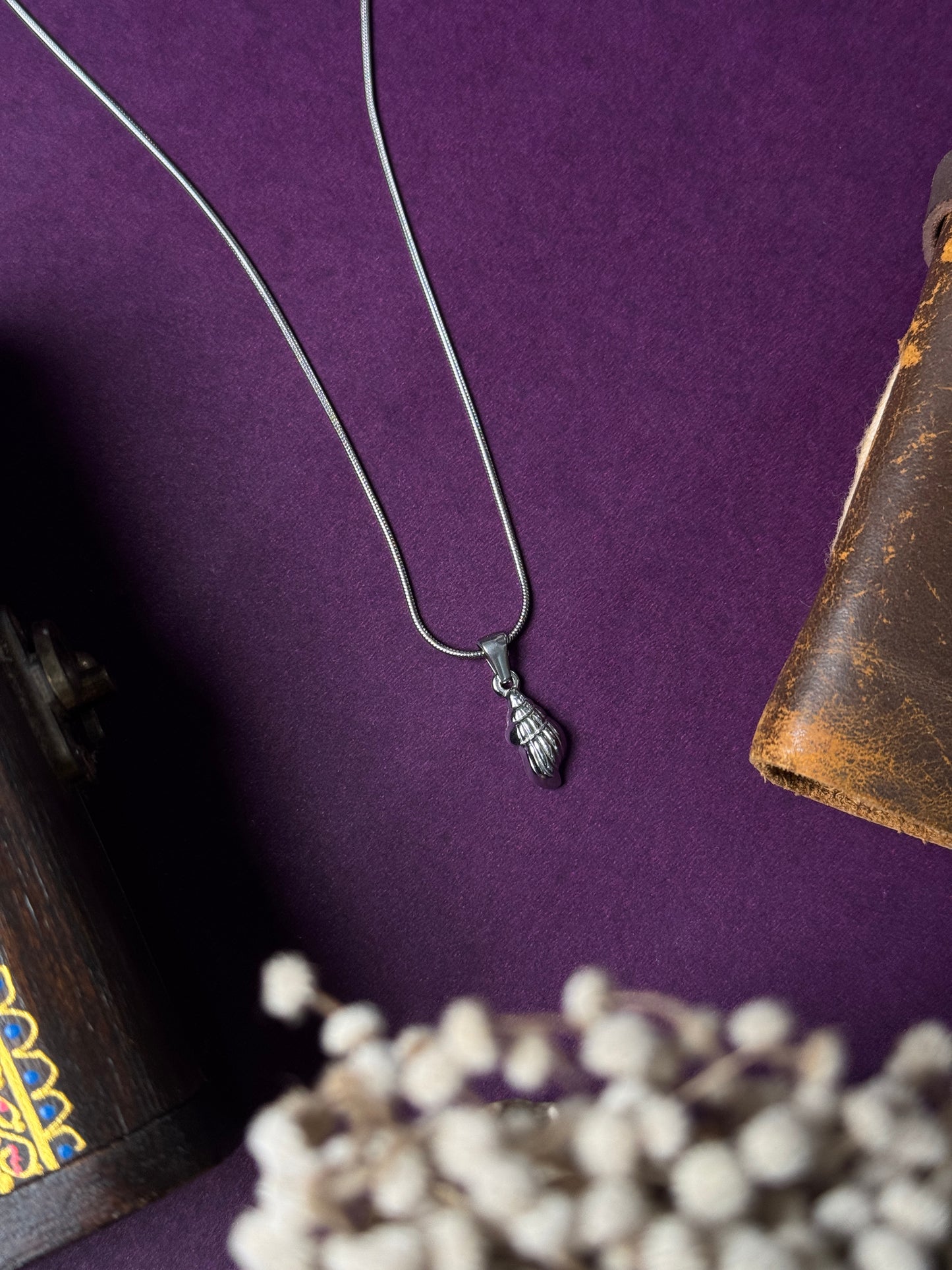 Shell Stainless Steel silver necklace