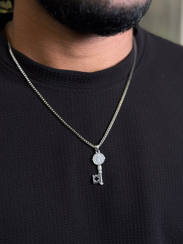 Key stainless steel necklace