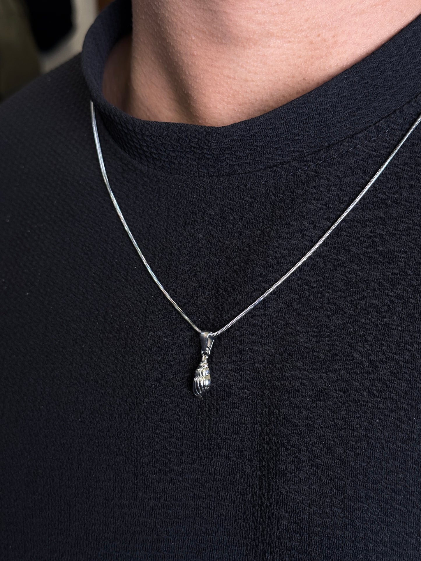 Shell Stainless Steel silver necklace