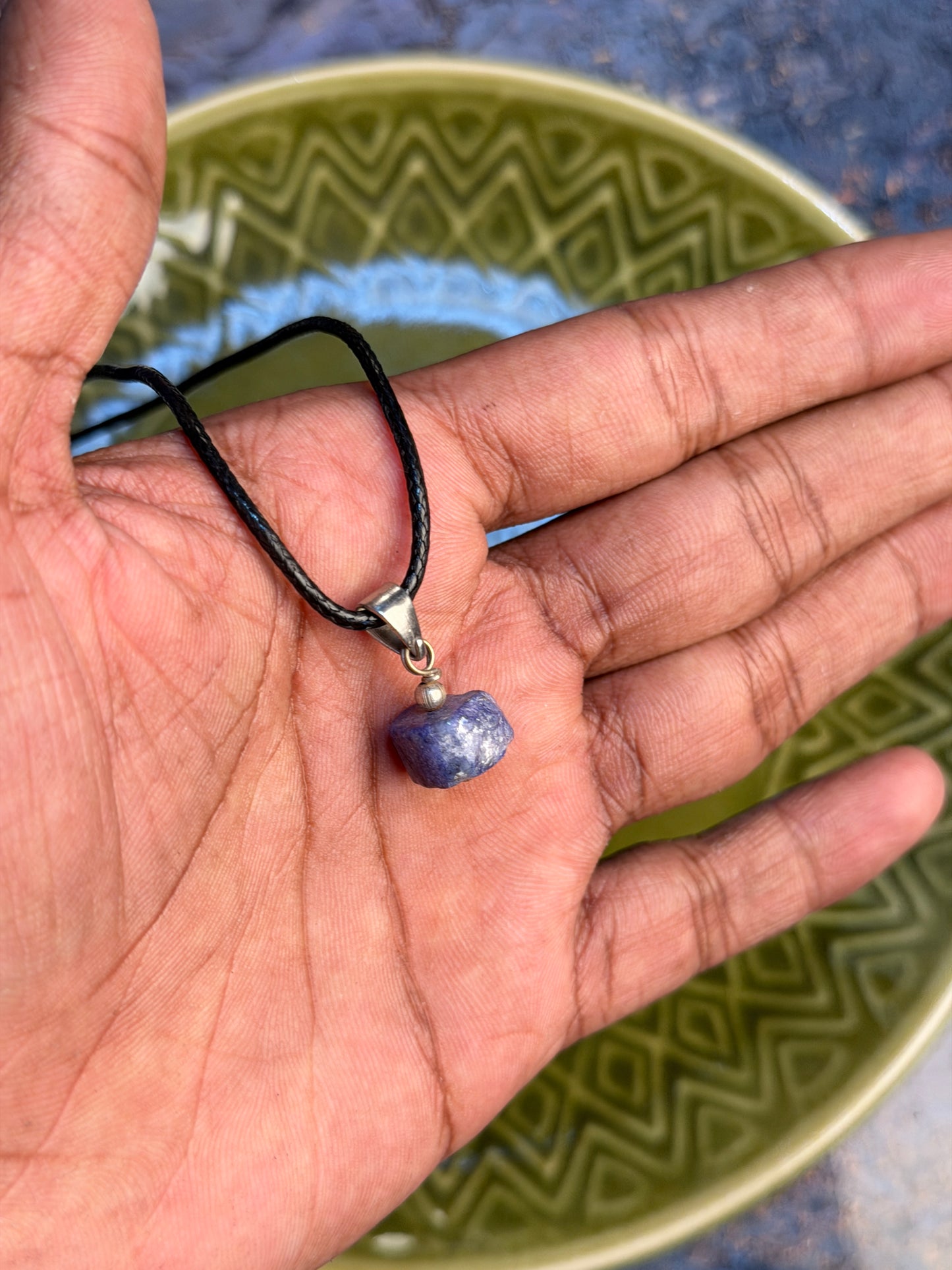 Sodalite natural stone necklace