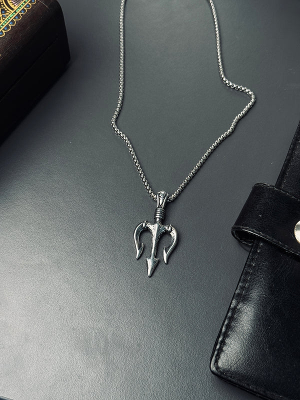 Trishul Stainless Steel necklace