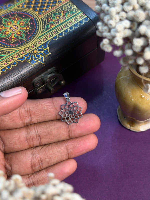 The Crown Chakra Pendant with hook -  Stainless Steel