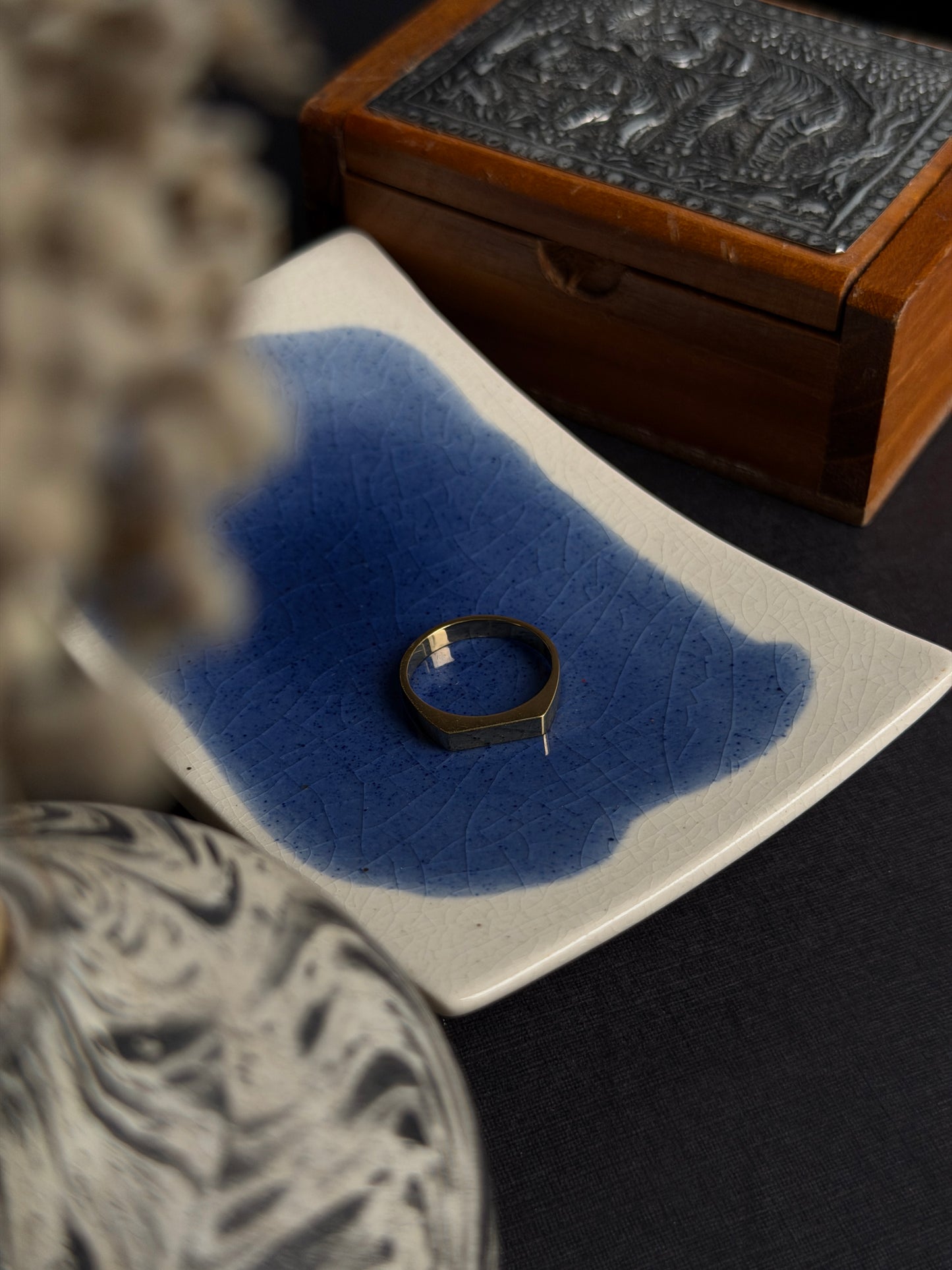 Minimal 18K gold plated Stainless steel  Ring