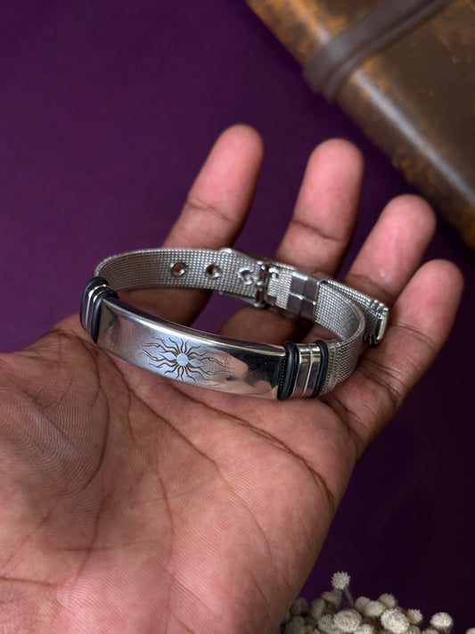 stainless steel adjustable bracelet