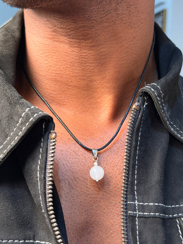 Moonstone natural stone necklace