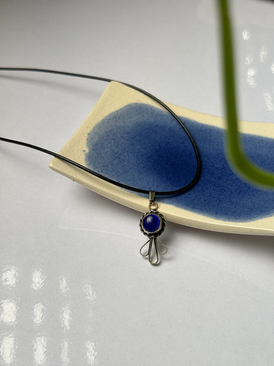 Blue stone necklace