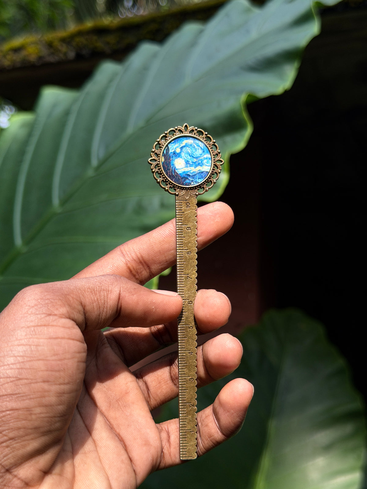 Starry night antique bookmark