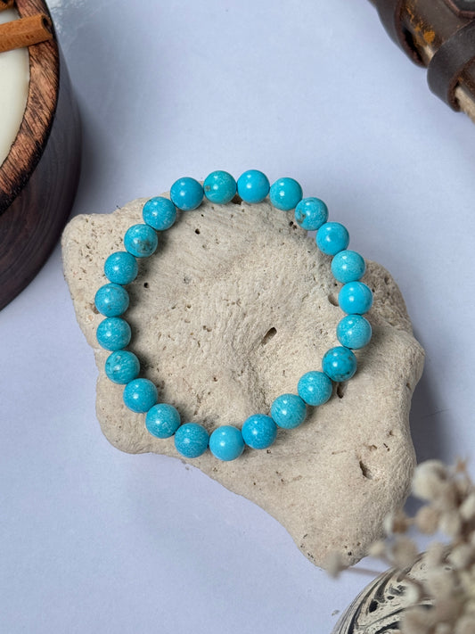 Turquoise natural stone beads bracelet