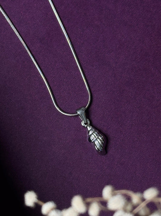 Shell Stainless Steel silver necklace