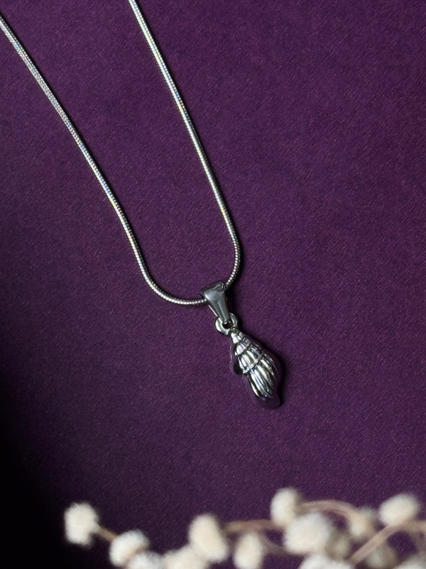 Shell Stainless Steel silver necklace