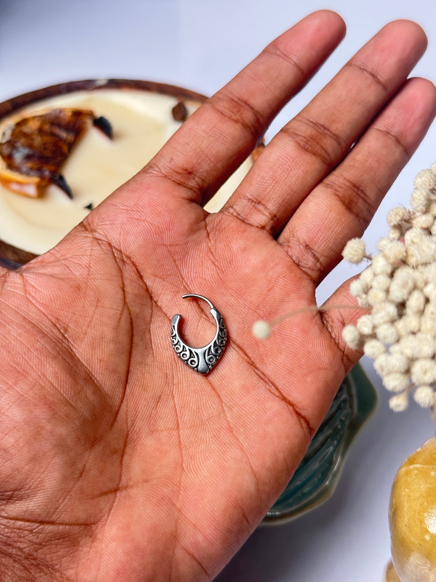 Tribal septum ring