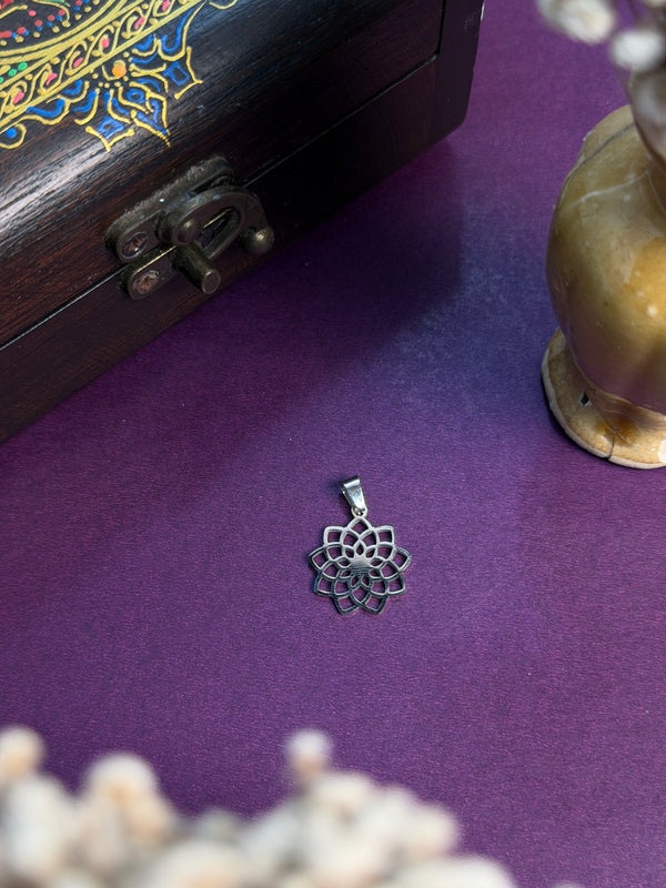 The Crown Chakra Pendant with hook -  Stainless Steel