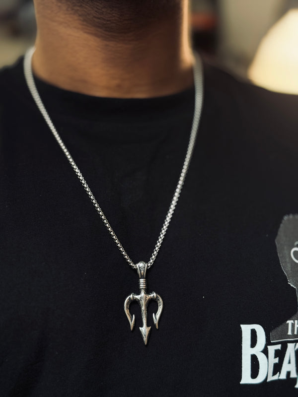 Trishul Stainless Steel necklace