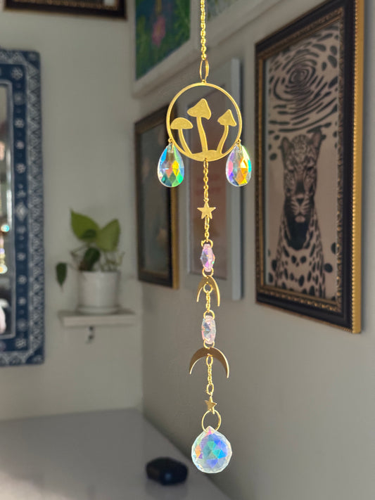 Round  Mushroom  sun catcher