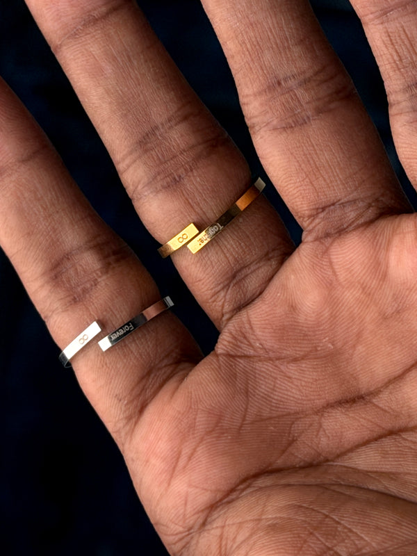 Forever : Together infinity couples combo rings
