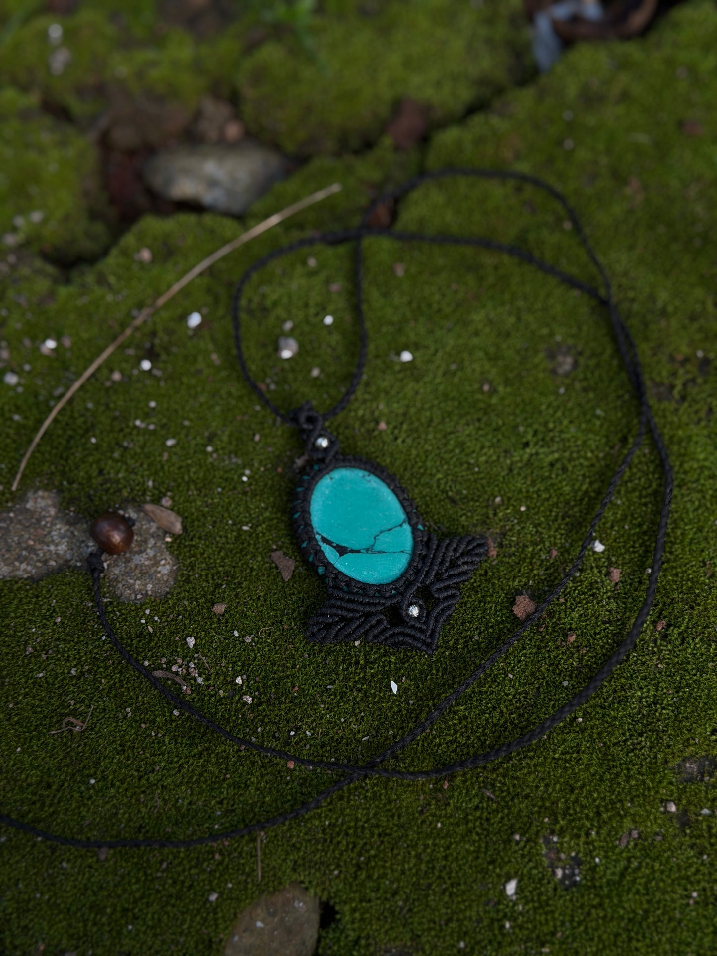 Natural macrame stone collection