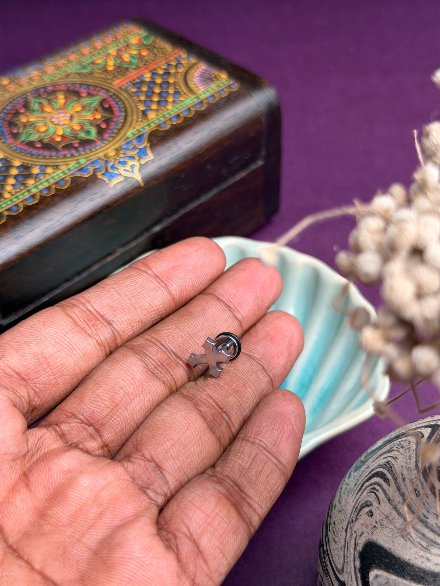 Calm Faith Pin Stainless Steel