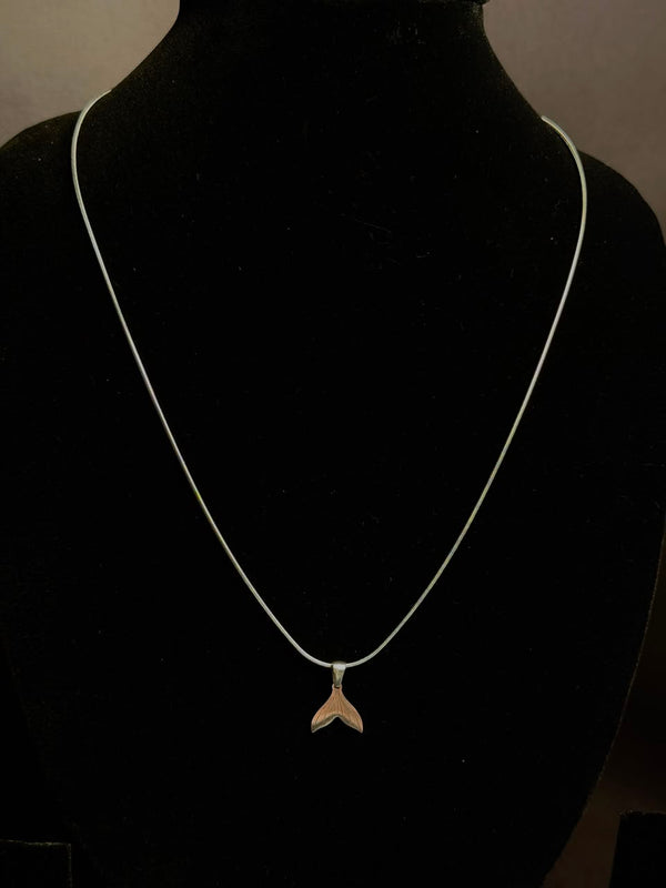 Fin stainless steel silver chain