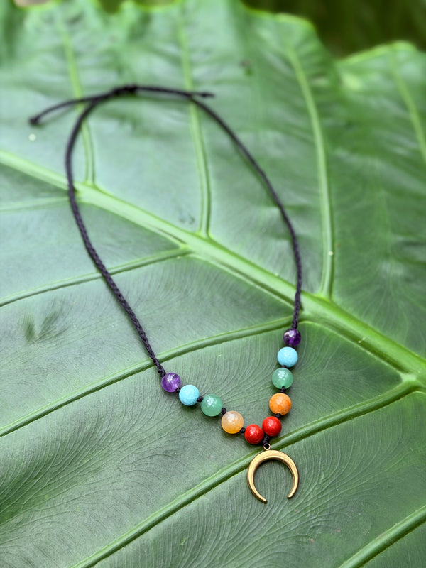 Natural Stone Moon Choker