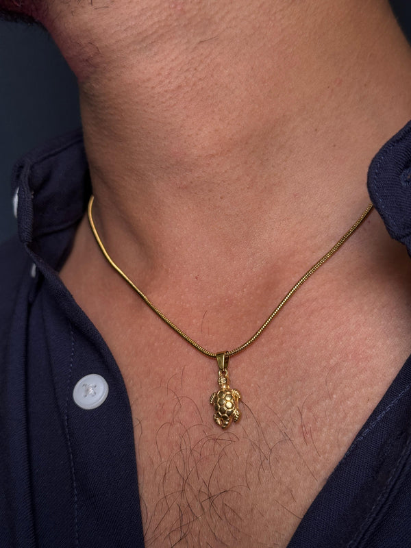 small turtle stainless steel necklace