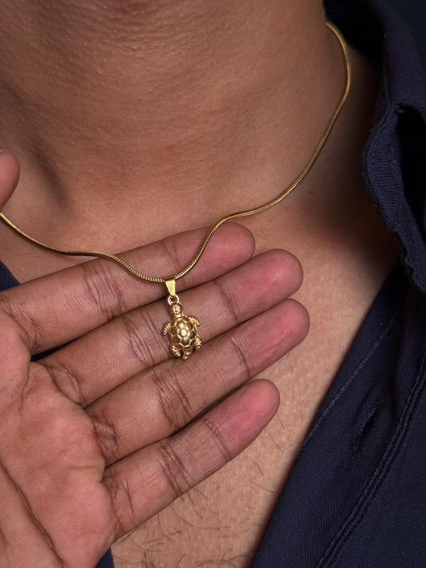 small turtle stainless steel necklace