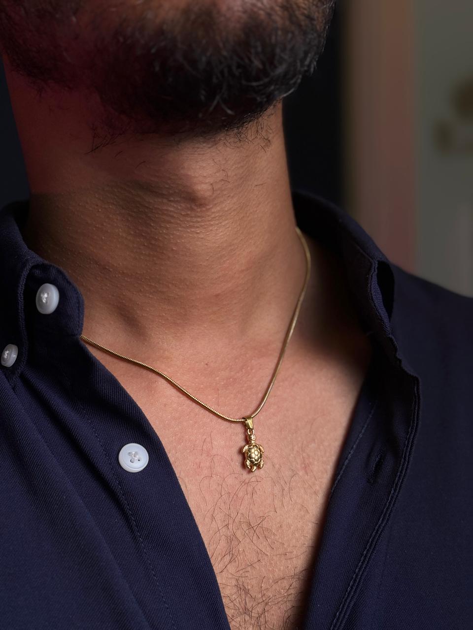 small turtle stainless steel necklace