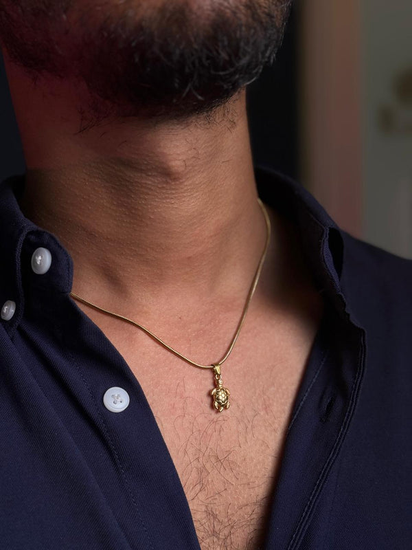 small turtle stainless steel necklace