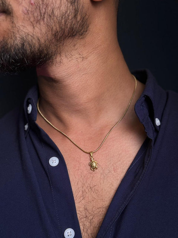 small turtle stainless steel necklace