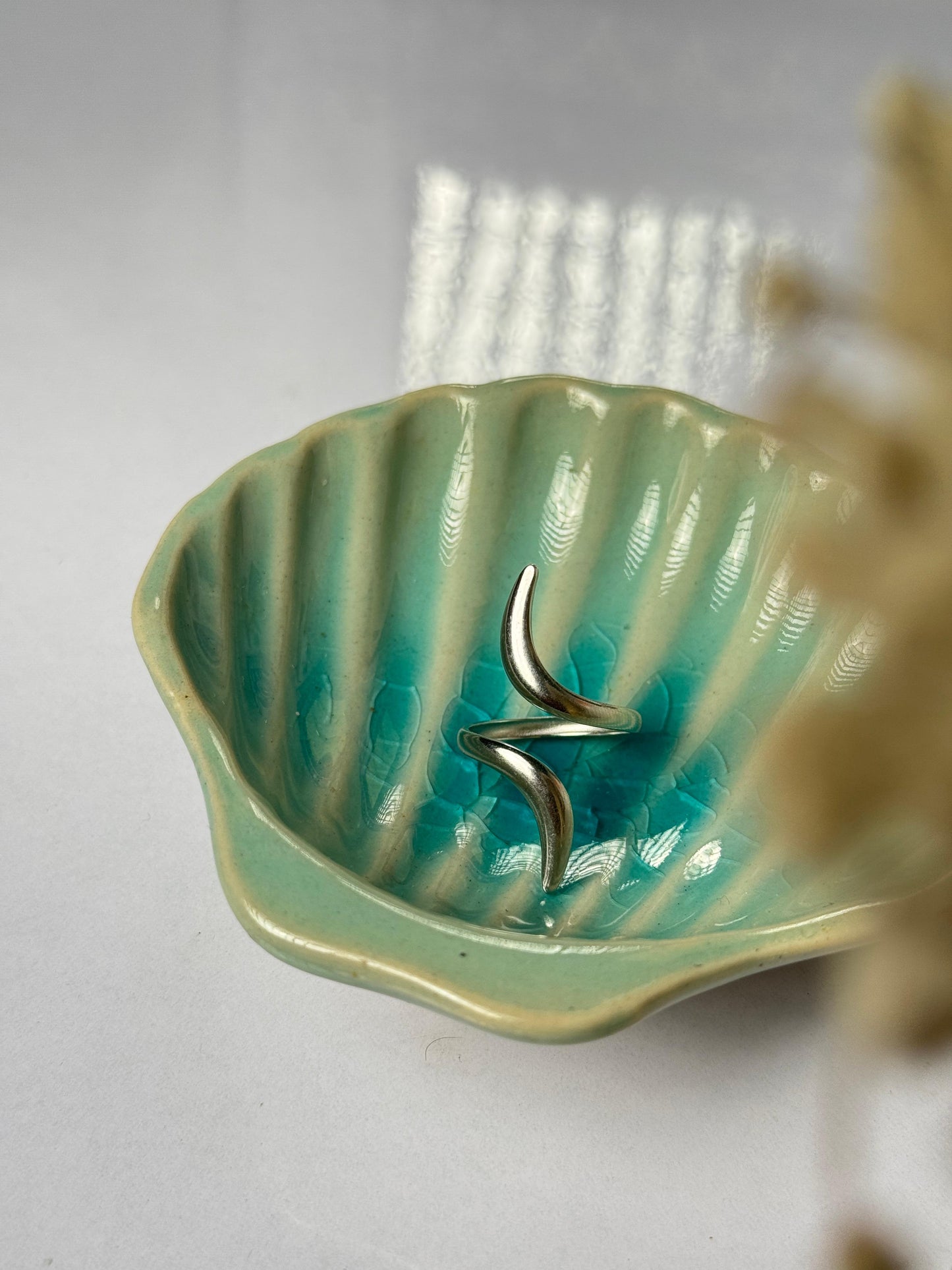 stainless steel adjustable silver ring