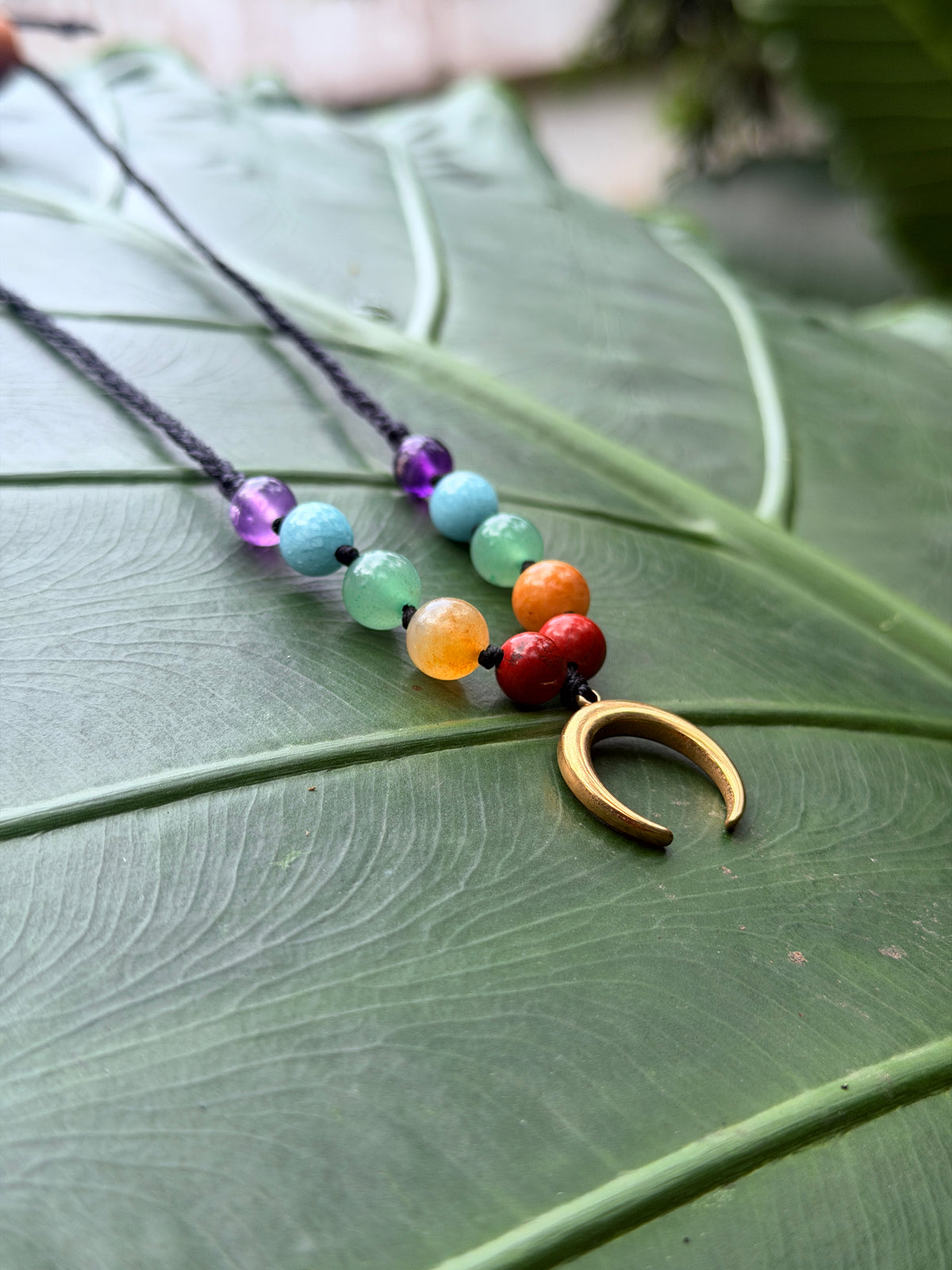 Natural Stone Moon Choker