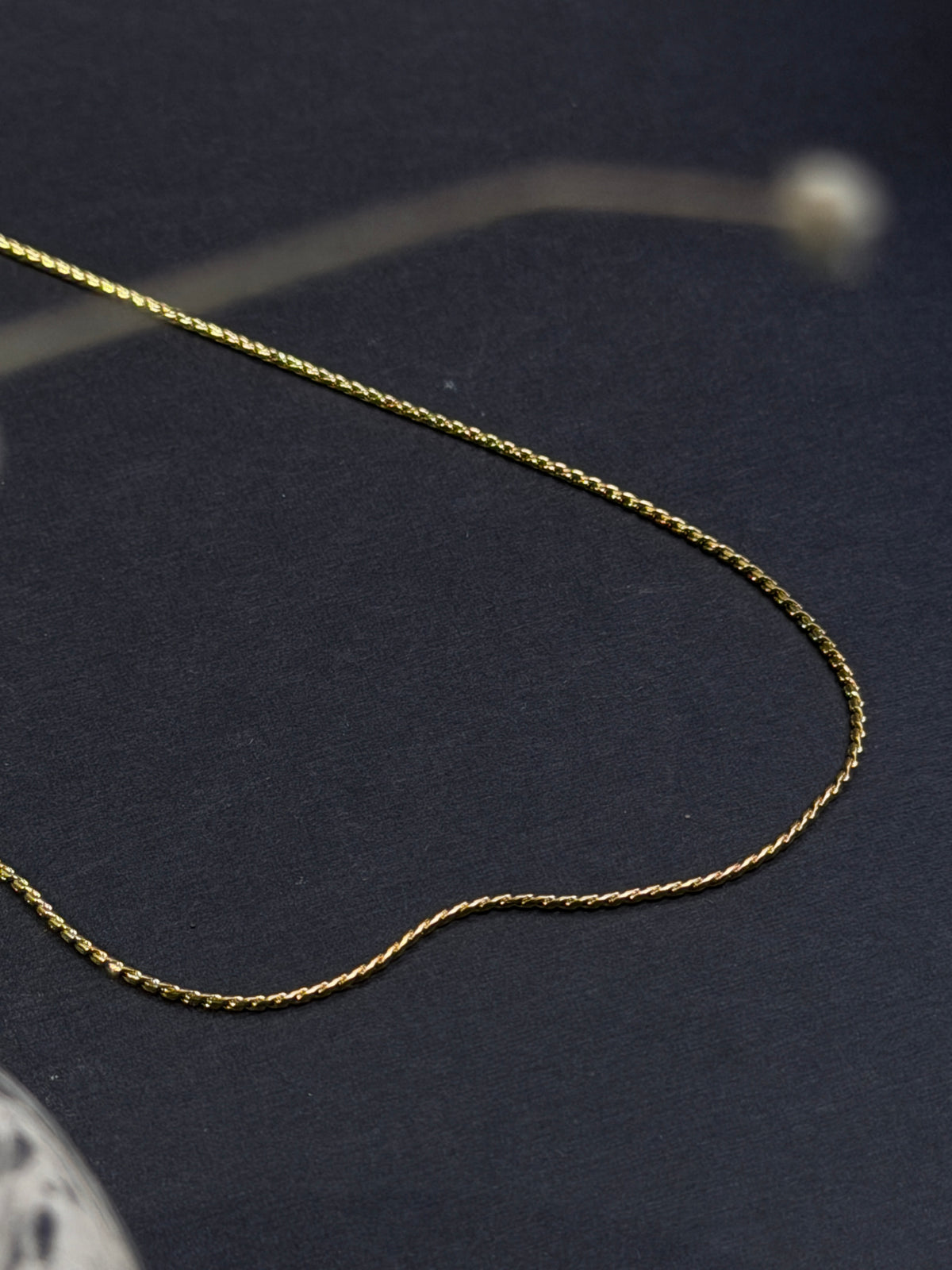 Sparkle Stainless steel 18k gold plated chain