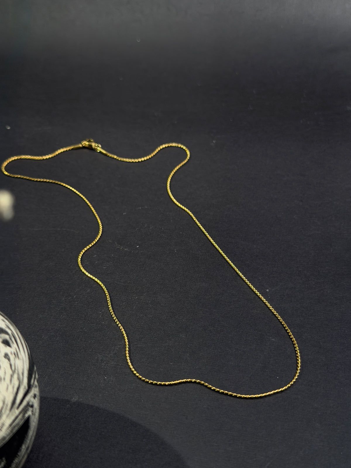 Sparkle Stainless steel 18k gold plated chain